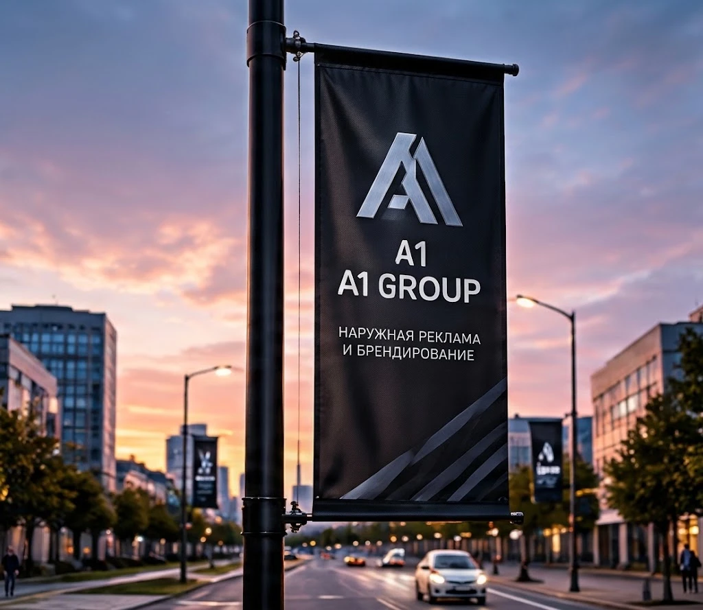 Баннер A1 group на опоре